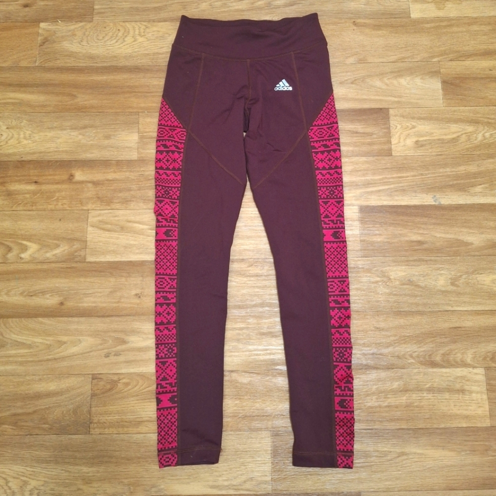 Adidas Climalite Thermal Running Patterned Leggings